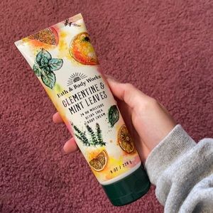 clementine and mint leaf lotion